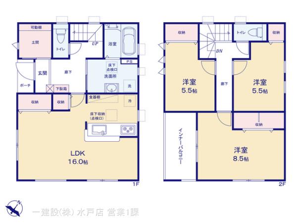 リーブルガーデン阿見町アウトレット北第３の見取り図