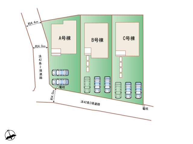 ハートフルタウン(東)各務原市鵜沼東町5丁目97番の見取り図