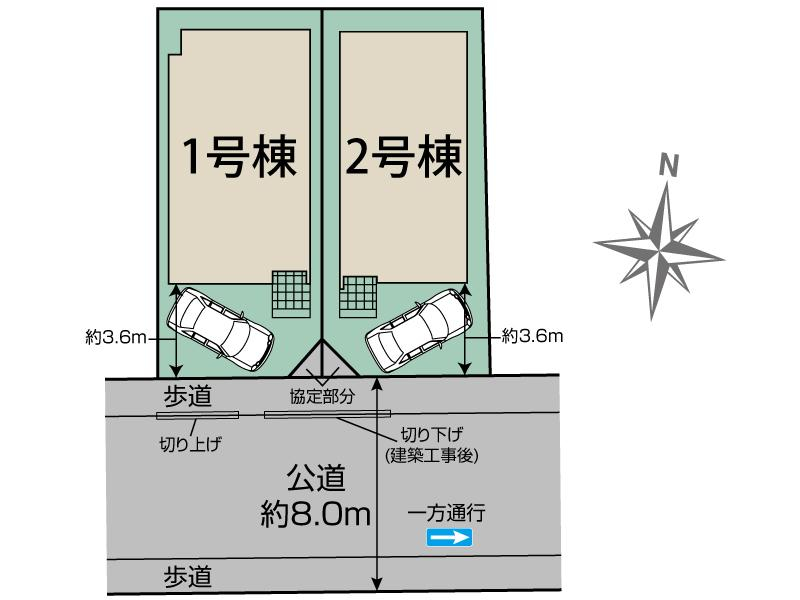 ブルーミングガーデン江戸川区北小岩６丁目２棟の見取り図