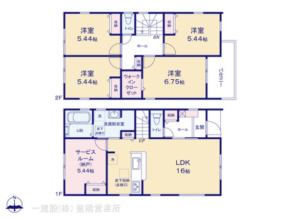 リーブルガーデン豊橋市芦原町５８－２期の見取り図