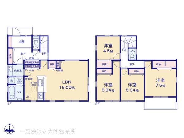 リーブルガーデン泉区和泉町の見取り図