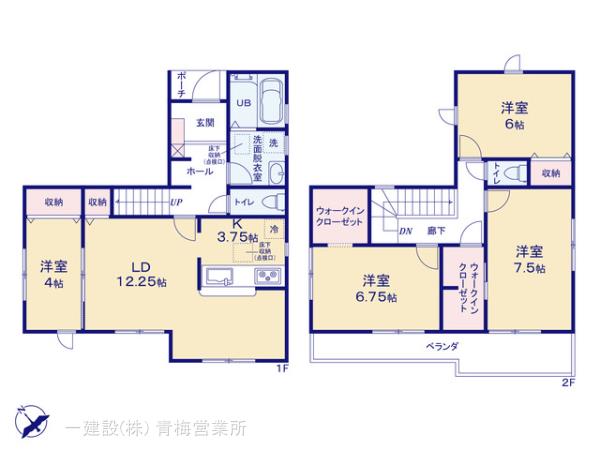 リーブルガーデン羽村小作台第７の見取り図