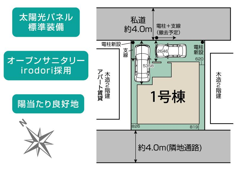 ブルーミングガーデン春日部市一ノ割２丁目１棟の見取り図
