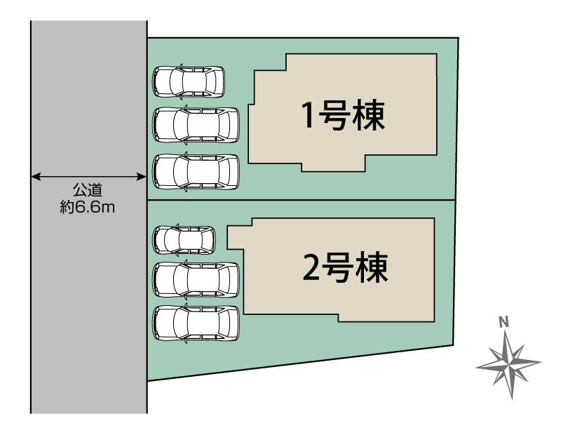 ブルーミングガーデン糟屋郡志免町桜丘１丁目２棟の見取り図