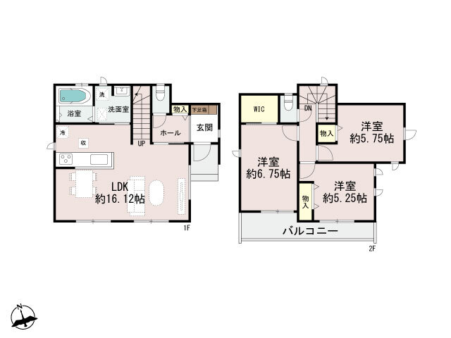 ハートフルタウン明石二見町西二見1712番の見取り図