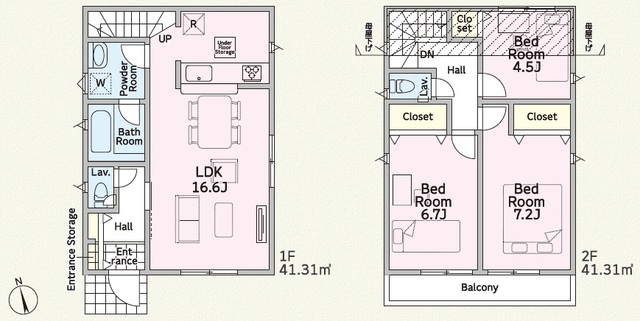 クレイドルガーデン海老名市国分寺台 第17の見取り図