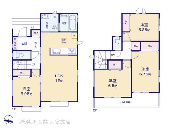ハートフルタウン草加市谷塚仲町181番の見取り図