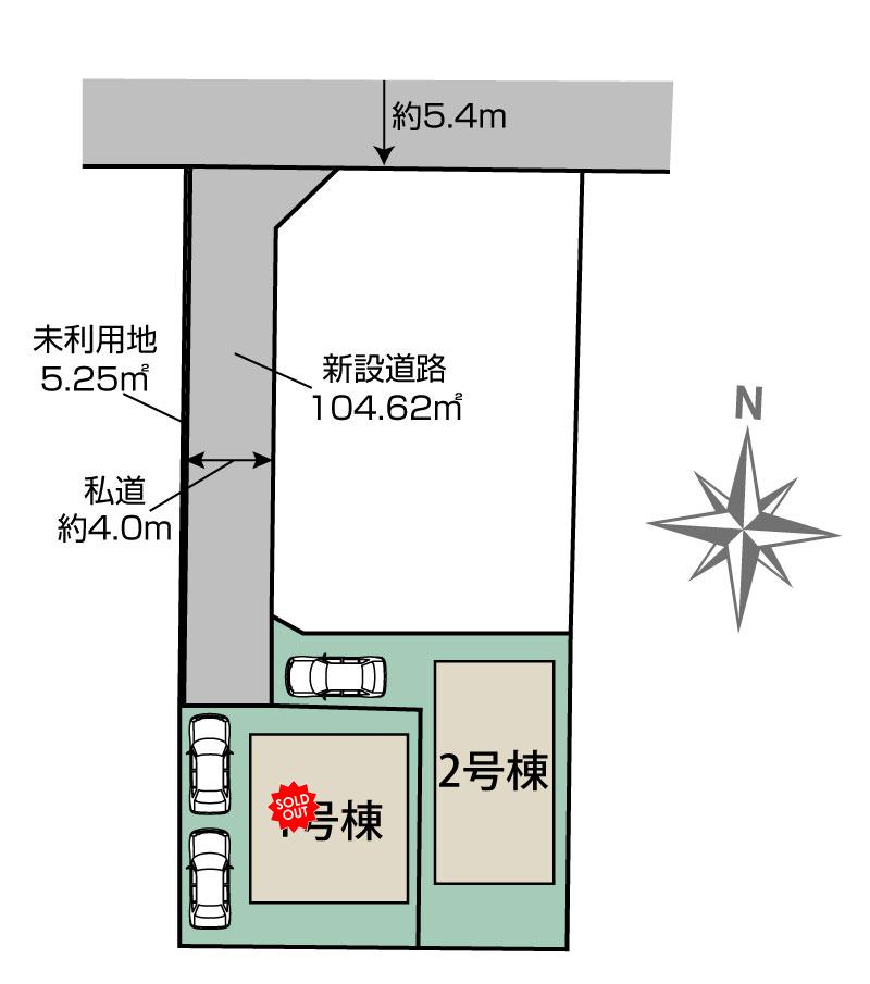 ブルーミングガーデン国立市中２丁目２棟の見取り図