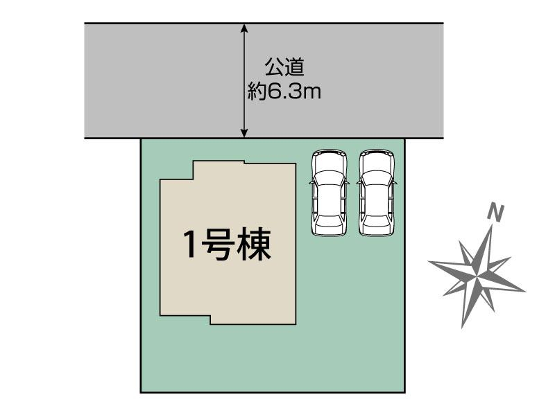 ブルーミングガーデン仙台市泉区寺岡５丁目２期１棟の見取り図