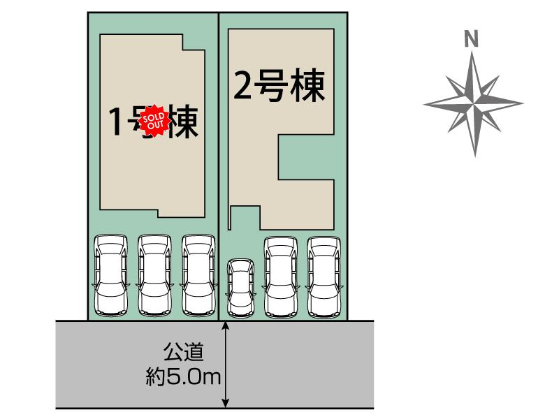 愛知郡東郷町和合ケ丘3丁目2棟 区画図