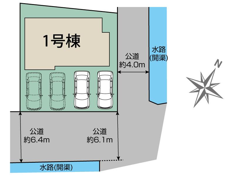 ブルーミングガーデン熊本市南区御幸西４丁目１棟の見取り図