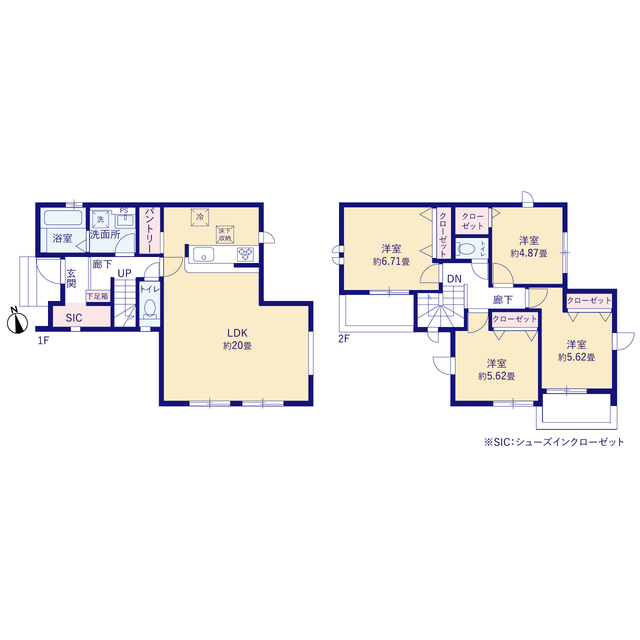 グラファーレ4306新座市野火止２７期１棟の見取り図