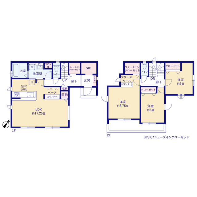 グラファーレ4327入間市東町１９期１棟の見取り図