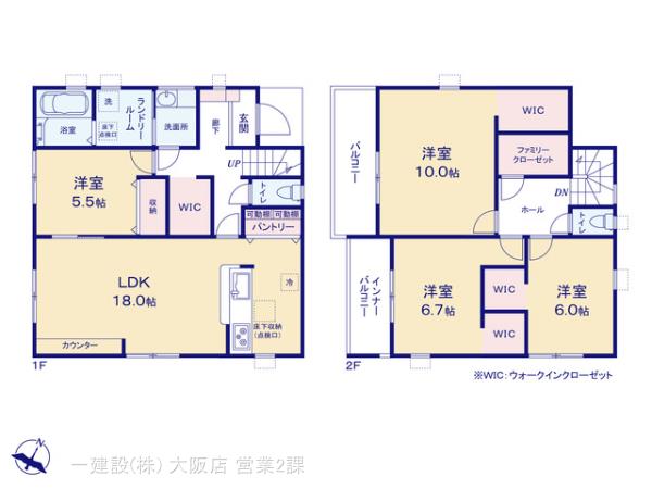 リーブルガーデン堺市南区庭代台１丁の見取り図