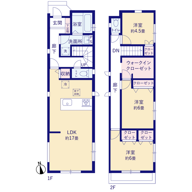 グラファーレ4306練馬区大泉町３１期１棟の見取り図