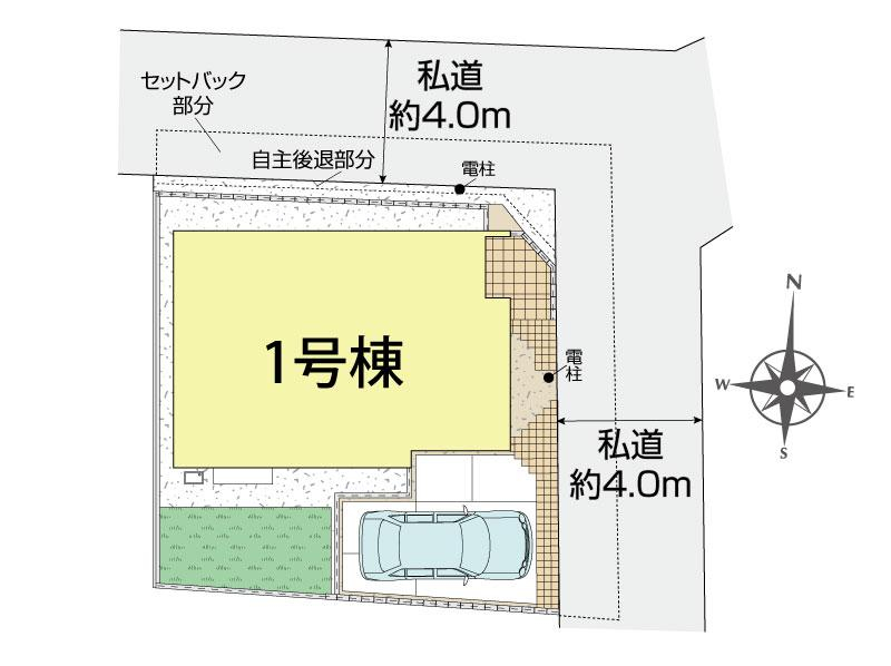 ブルーミングガーデン横浜市旭区今宿南町　１棟の見取り図