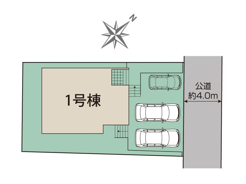 ブルーミングガーデン北九州市八幡西区永犬丸西町３丁目１棟の見取り図