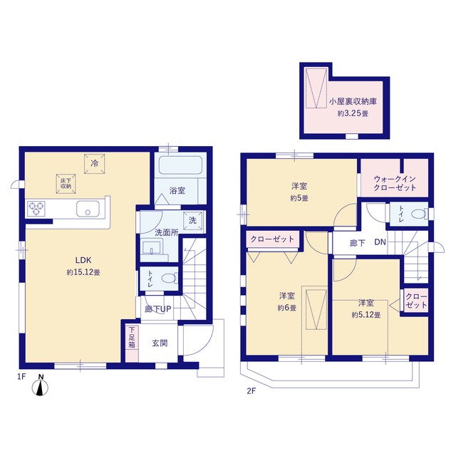グラファーレ4315葛飾区西水元１０期１棟の見取り図