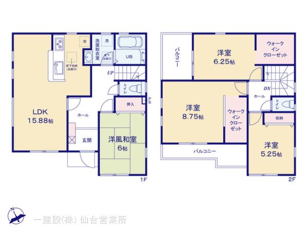 リーブルガーデン太白１丁目の見取り図