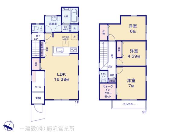 リーブルガーデン藤沢市善行６丁目の見取り図