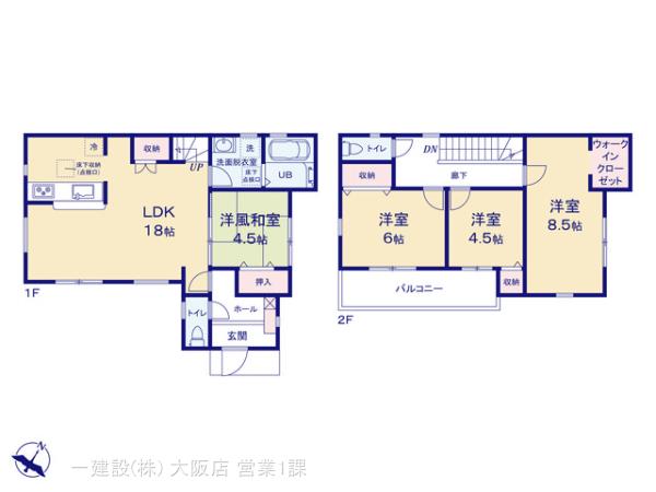 リーブルガーデン河内長野市古野町　第２期の見取り図