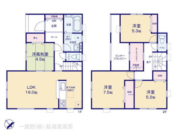 リーブルガーデン新発田西園町第4の見取り図