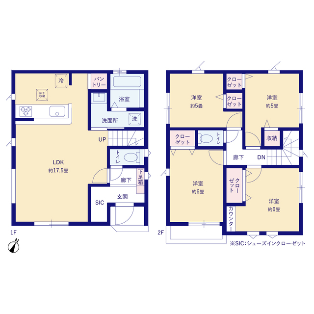 グラファーレ4305横浜市寛政町３期１棟の見取り図