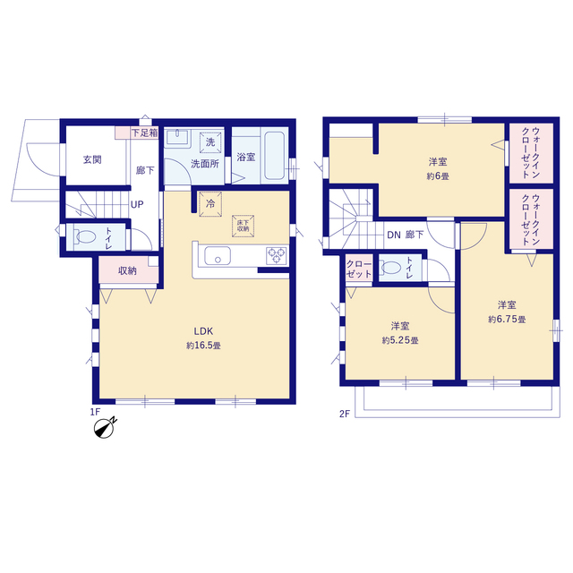 グラファーレ4370綾瀬市寺尾釜田１棟の見取り図