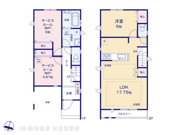 ハートフルタウン練馬区下石神井4丁目299番の見取り図