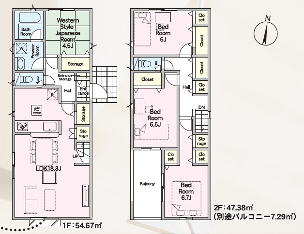 クレイドルガーデン福岡市南区長住 第9の見取り図