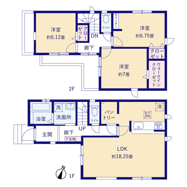 グラファーレ4335練馬区石神井台１６期２棟の見取り図
