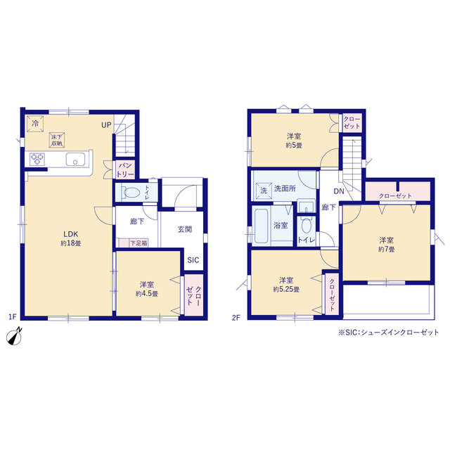 グラファーレ4357さいたま市吉野町７期２棟の見取り図