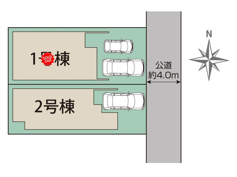 朝霞市三原3丁目2棟 区画図