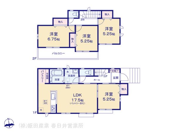 ハートフルタウン一宮市三ﾂ井5丁目7番の見取り図