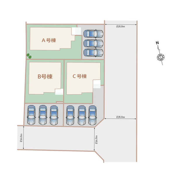 ハートフルタウン一宮市三ﾂ井5丁目7番の外観②