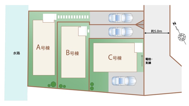 ハートフルタウン(立)昭島福島町5期の見取り図