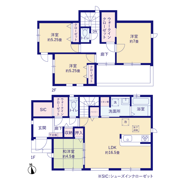 グラファーレ4213八王子市七国２棟の見取り図