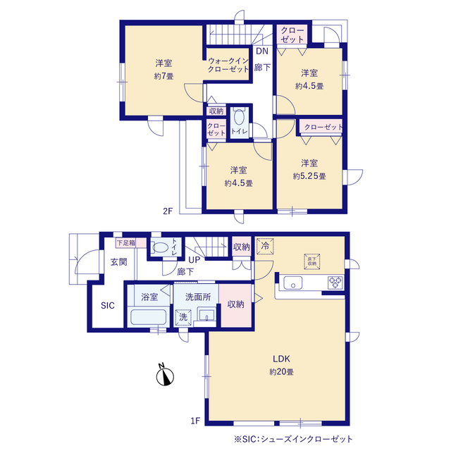 グラファーレ4213八王子市小宮町５期１棟の見取り図