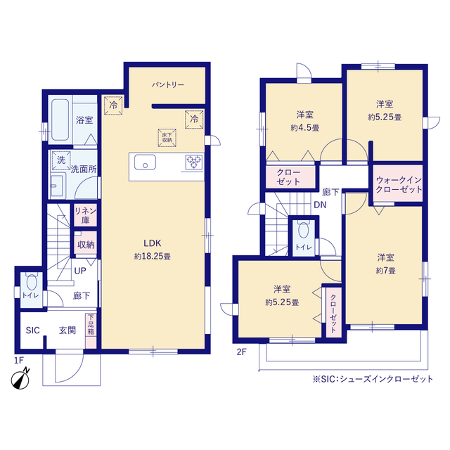 グラファーレ4313調布市深大寺北町６期３棟の見取り図
