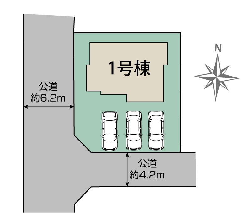 ブルーミングガーデン中央市山之神１棟の見取り図