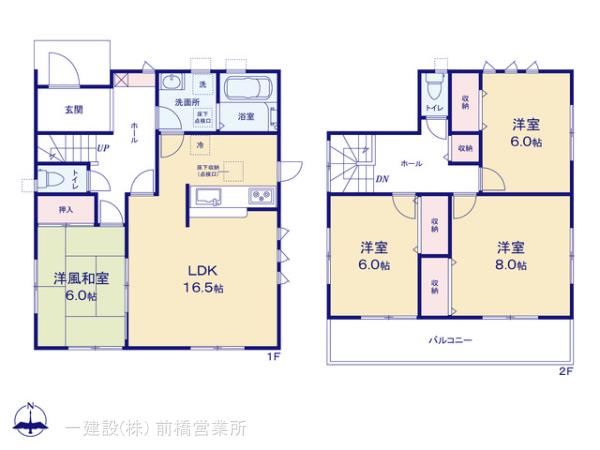 リーブルガーデン前橋市江田町第４の見取り図
