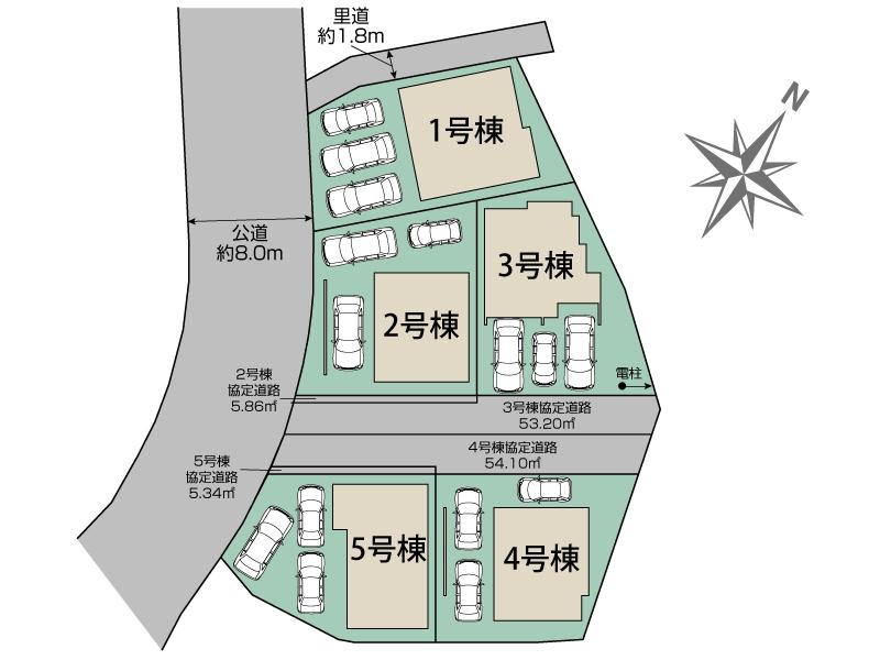 ブルーミングガーデン与那原町上与那原２期５棟の見取り図