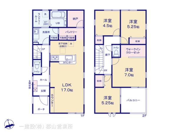 リーブルガーデン亀田２丁目第２の見取り図