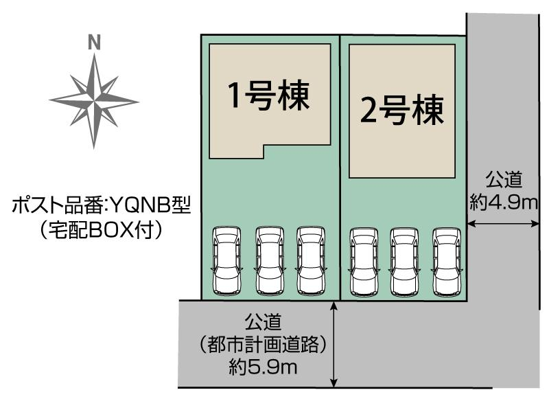 ブルーミングガーデン一宮市小信中島２棟の見取り図
