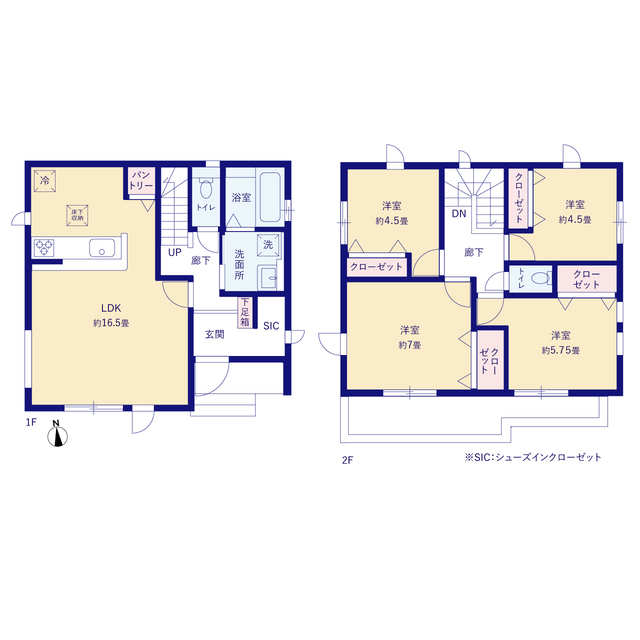 グラファーレ4332川口市東貝塚７期３棟の見取り図