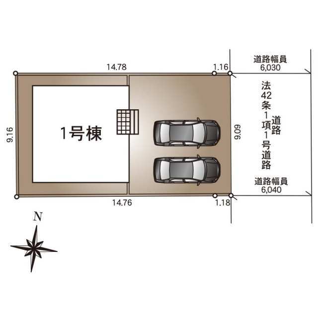 クレイドルガーデン秋田市外旭川 第5の見取り図