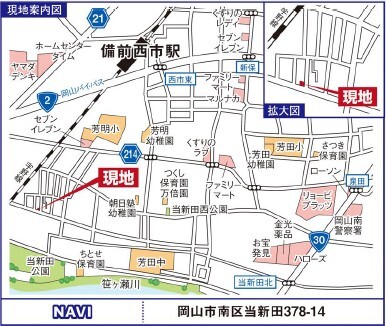 グラファーレ4360岡山市当新田４期１棟の見取り図