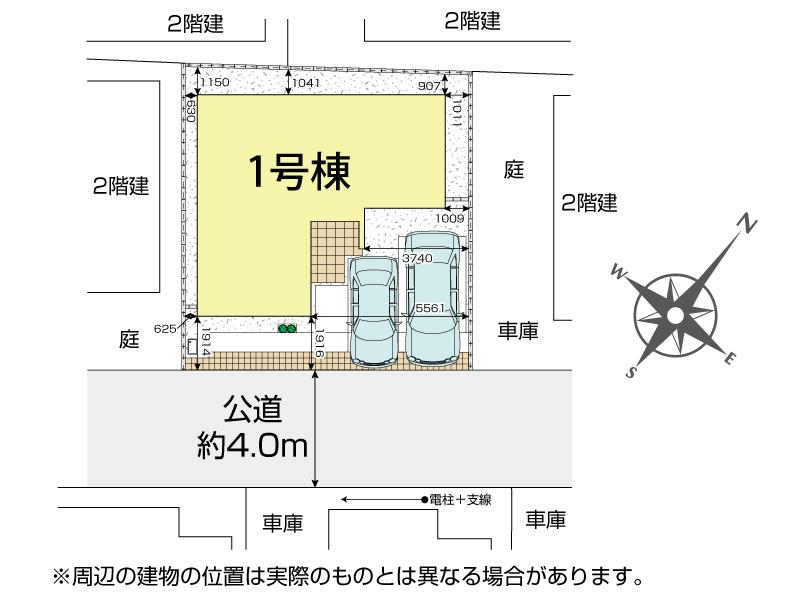 桶川市若宮2丁目1棟 区画図