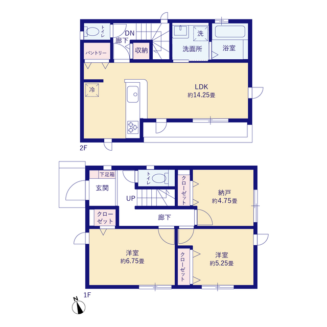 グラファーレ4259川崎市千年２棟の見取り図