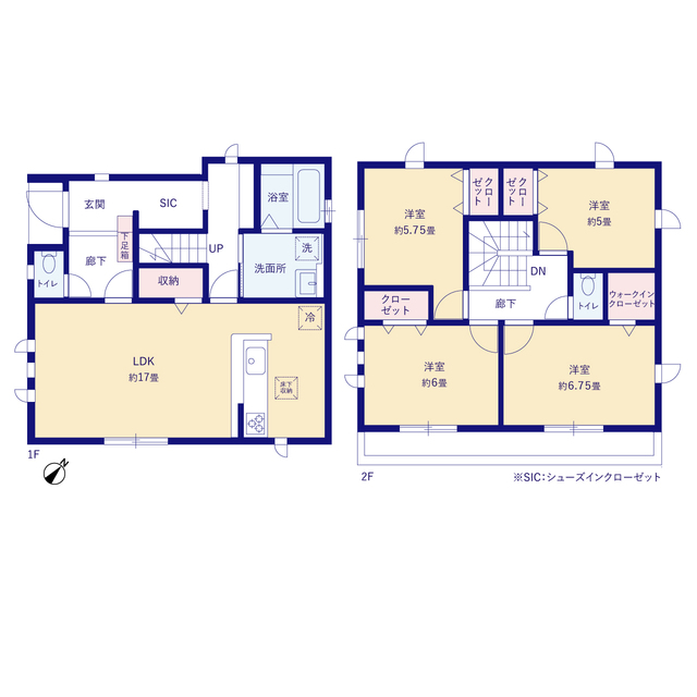 グラファーレ4259横須賀市大矢部６期１棟の見取り図